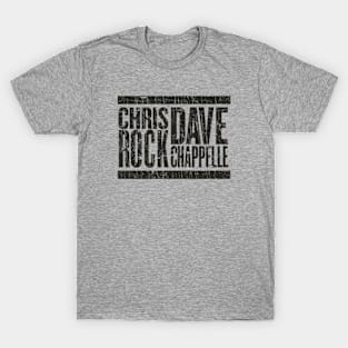 Cris Rock Dave Chappelle Black - VINTAGE RETRO STYLE T-Shirt